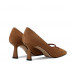 Nubucked leather Mary Jane pumps