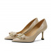 pointed toe bowknot pumps