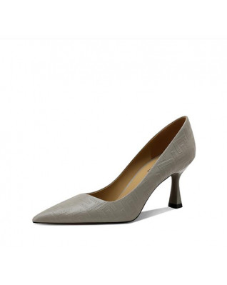 Vintage Leather Pointed Toe Stilettos