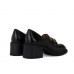 Versatile comfortable chunky heel loafers