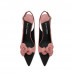 Camellia Lambskin Backspace Pink Sandals