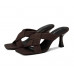 sheepskin high-quality stiletto comfortable feet with foreign style and fashionable sandals