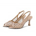 Summer fish mouth high heels women's stiletto polka dot mesh nude sexy sandals