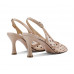 Summer fish mouth high heels women's stiletto polka dot mesh nude sexy sandals